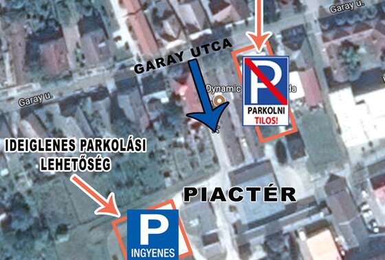 Tájékoztatás parkolási rend ideiglenes változásáról